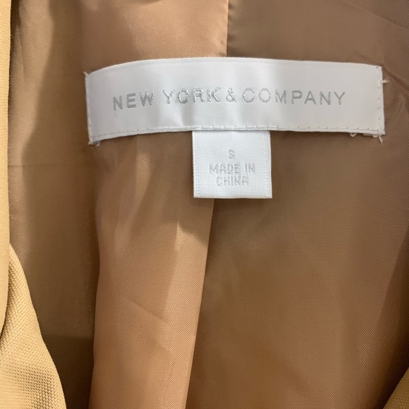NY&C tan trench coat jacket - Picture 2 of 5